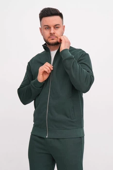 Кофта на замке спортивная K.O.R 3799 Зеленый (green) 3XL