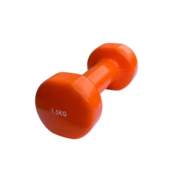Гантель для фитнеса с виниловым покрытием Generation Fitness FF51D3B-1.5kg (оранжевая)