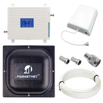 Репитер усилитель мобильной связи и интернета SS96-GDW GSM 3G 4G LTE 900 1800 2100 МГц (17/8 дБи)