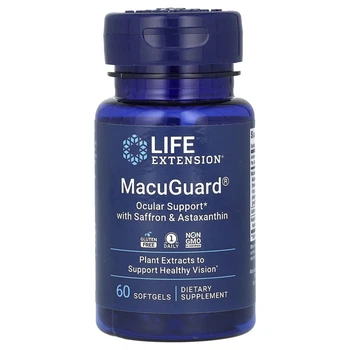 Здоров'я очей із шафраном та астаксантином (MacuGuard Ocular Support with Saffron & Astaxanthin) 60 капсул (LEX-19936)