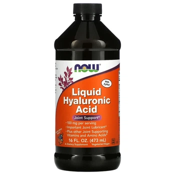 Рідка гіалуронова кислота Now Foods (Liquid hyaluronic acid) 100 мг 473 мл з ягідним смаком (NOW-03159)