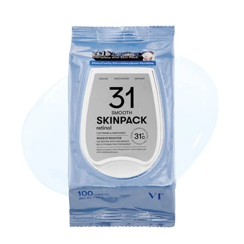 Разглаживающие маски-пады для лица с ретинолом 100 шт VT Cosmetics Smooth Skin Pack