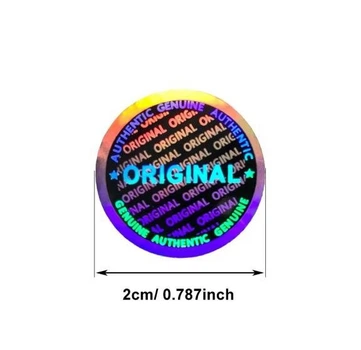 Голографічна наклейка «Authentic Genuine Original» 20 мм (49шт.)