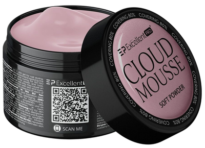 Żel budujący do paznokci Excellent Pro Cloud Mousse Soft Powder 50 g (5903900446518)