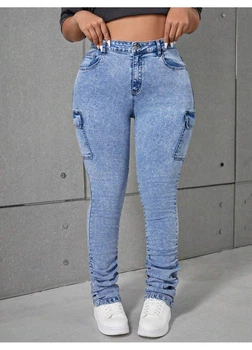 Джинсы SHEIN XL Темно-голубой sz2311027772296931