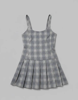 Платье H&M 134 Голубой 1242011_клетка