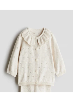 Кофта H&M 56 Светло-бежевый 1248170_ворот