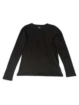 Жіночий лонгслів H&M 134/140 Темно-сірий 0575156_т.сер