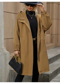 Плащ SHEIN 38 Темно-бежевий sz2308205872663641_04