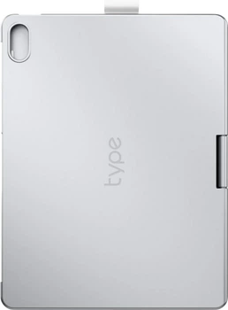 Чохол-клавіатура Typecase Flexbook Touch для Apple iPad 11" 2025/10.9" 2022 Silver (KB201T-100-B-SLV-WHT-B-US-V3)