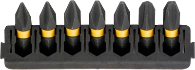 Набор бит DeWalt FlexTorq 25 мм Рh1 Рh2 Рh3 7 шт (DT70808)