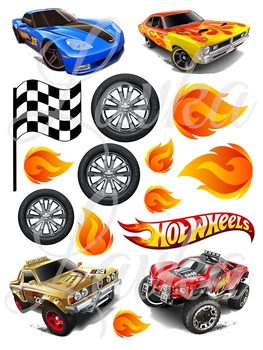 Декор на торт Хот Вілс Hot Wheels вафельний папір для торта їстівний друк на вафельному папері харчова вафельна картинка щільна А4 2802264201