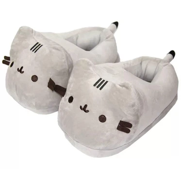 Тапочки кімнатні кіт Пушин, домашні капці Pusheen розмір 35-39
