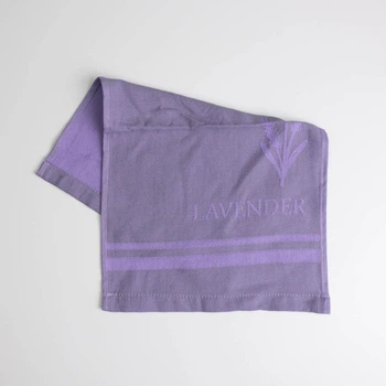 Полотенце кухонное Lavender 30x50 см пестротканое 260 г/м2 100% хлопок (Темно-лавандовый)