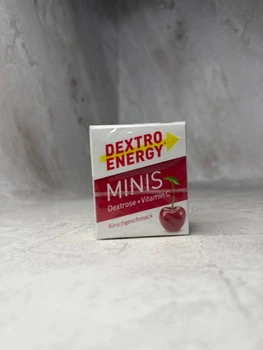 Декстроза з виноградним цукром і вишнею з вітаміном С DEXTRO ENERGY Traubenzucker Minis Kirsche ,50 г