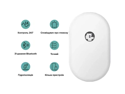 Сенсор Сібіонік SiBionics CGM для цілодобового моніторингу рівня цукру