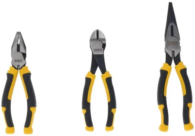 Набір інструментів шарнірно-губцевих DeWALT LASER HARDENED плоскогубці, дліногубци, кусачки 3шт
