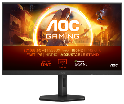 Монітор AOC Q27G4XF 27" QHD IPS 180 Гц