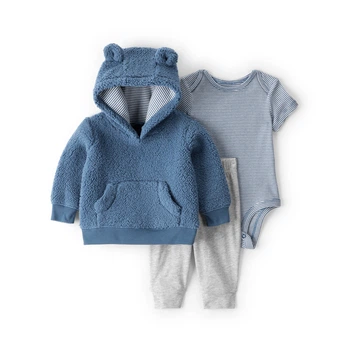 Комплект Carter's 3в1 боді, худі, штани для хлопчика 55-61 см (1U040410_3M)