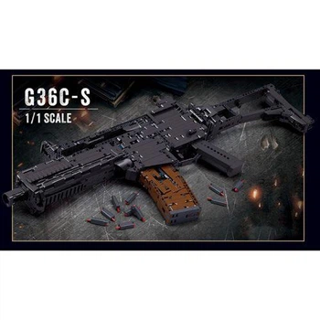 Конструктор для хлопчика "Зброя. Автомат G36C-S" 1675 деталей SLUBAN (M38-B1355)