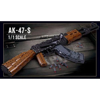 Конструктор для хлопчика "Зброя. Автомат АК-47" 1281 деталь SLUBAN (M38-B1350)