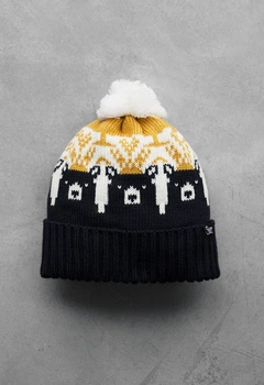 Шапка Staff mix pattern pompon One Size