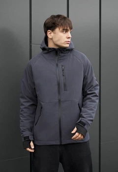 Куртка Мужская Стаф Кейд Темно-синяя Демисезонная Soft Shell Staff Kade Navy L (380444)