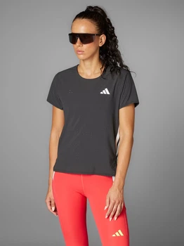 Спортивна футболка для бігу жіноча Adidas Adizero Running Tee JF3480 XS Black (4067887517447)