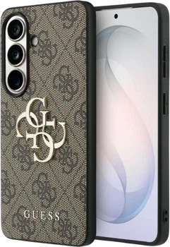Панель Guess 4G Big Metal Logo для Samsung Galaxy S26 Brown (3666339613723)