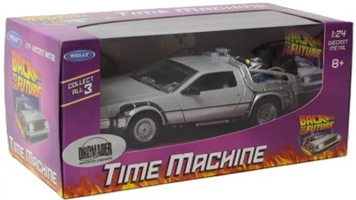Металева модель автомобіля Welly DeLorean Назад у майбутнє 1:24 22443 (4891761124434)