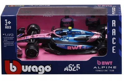 Металева модель автомобіля Bburago Formula Alpine A525 F. Colapinto 1:43 38257_43 (4893993020171)