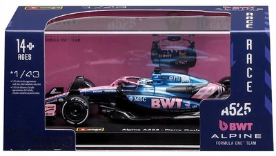 Металева модель автомобіля Bburago Formula Alpine A525 P. Gasly 1:43 38258_10 (4893993382583)