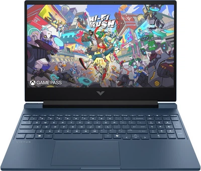 Ноутбук HP Victus 15-fb3073ua 15.6" FHD IPS,300n/Ryzen 7-7445HS (4.7)/16Gb/SSD512Gb/RTX 4050,6GB/DOS/Синий
