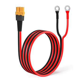 Кабель питания XT60H-F (female) с кольцевыми клеммами 10AWG длиной 1 метр