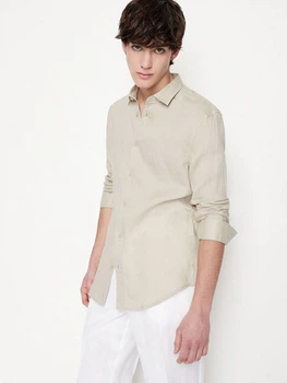 Рубашка классическая Armani Exchange 6136533 Бежевый S WH3599