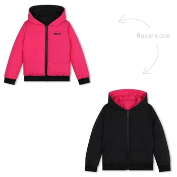 Двостороння куртка DKNY, арт. 60202, pink/black, 138 см, розмір 10