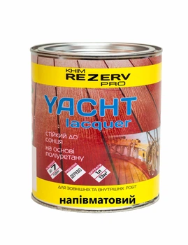 Лак поліуретановий яхтний Khimrezerv PRO напівматовий 1.8кг 1.95л