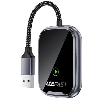Адаптер Acefast QC1 car wireless CarPlay/Android Auto Gray