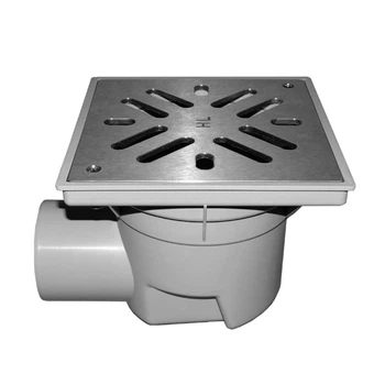 Дворовий трап Hutterer&Lechner HL605S серії Perfekt DN110 горизонтальний 244х244/226х226мм