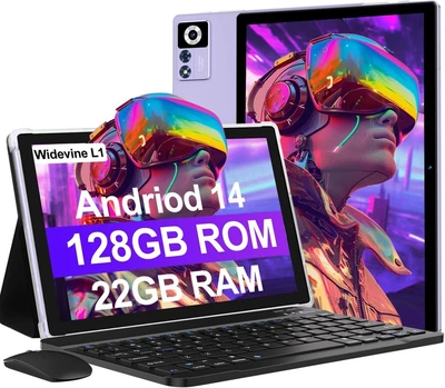 Планшет 10.1" Ziovo Z168 6+16/128Gb 8 ядер Android 14 8000 mAh Purple