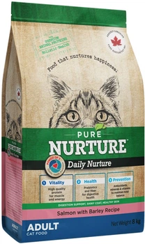 Сухий корм Pure Nurture Daily Power of 3 з лососем та ячменем для дорослих