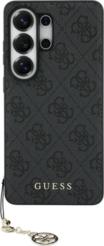 Etui plecki Guess 4G Classic Logo Charm MagSafe do Samsung Galaxy S26 Ultra Black (3666339613976)