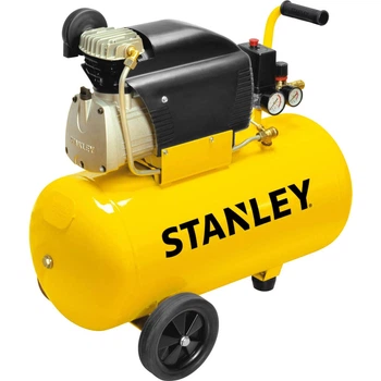 Компресор повітряний поршневий STANLEY D 211/8/50, продуктивність 222 л/хв, потужність 1.5 кВт, тис 8 Бар, об'єм ресивера 50 л,