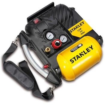 Компресор повітряний поршневий STANLEY DN 200/10/5, продуктивність 180 л/хв, потужність 1.1 кВт, тис 10 Бар, об'єм ресивера 5 л,