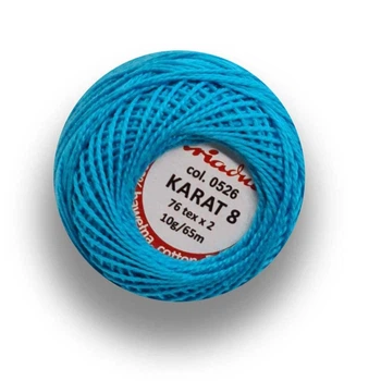 НИТКИ "KARAT" (1шт) цвет голубой 526