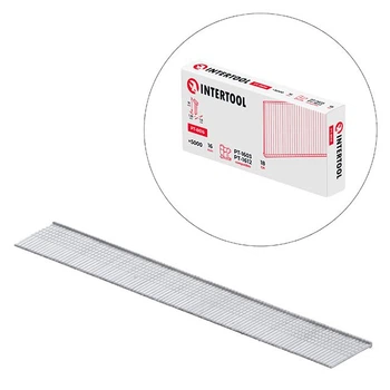 Цвях для степлера PT-1603, PT-1612, 16 мм, 18GA, 1,0×1,25 мм, 5000 од/упак INTERTOOL PT-8616