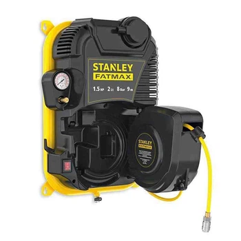 Компресор повітряний настінний STANLEY FATMAX FMXCMD152WE, продуктивність 160 л/хв, потужність 1.1 кВт, тис 8 Бар, об'єм ресивера