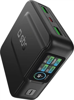 Powerbank SBS Power Control 2.0 10000 mAh 35W Black (TEBBTFT10000PDK)