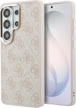 Etui plecki Guess 4G Embossed Ring MagSafe do Samsung Galaxy S26 Ultra Pink (3666339613266)