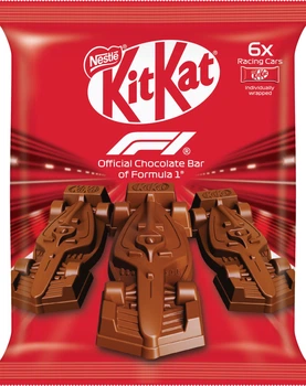 Шоколадные мини-фигурки KitKat в виде болидов Формула 1 66 г (8000300440140)